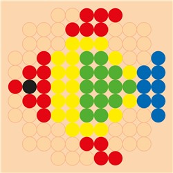 Игрушка из дерева для детей «Веселые столбики»