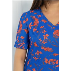 Платье Признание в любви (синее) П12654-25