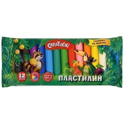 Пластилин 12цв. Creativiki 120г ПЛ1012КР