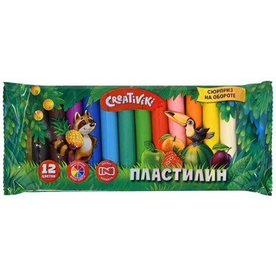 Пластилин 12цв. Creativiki 120г ПЛ1012КР