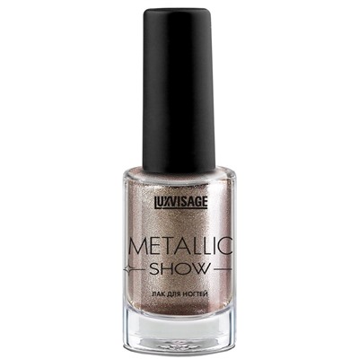 Лак для ногтей LUXVISAGE Metallic Show тон 302 Платиновый блеск 9г
