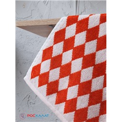 Полотенце махровое пестротканое жаккардовое 7197, Ромбы-2 С106-ЮА-7197-2