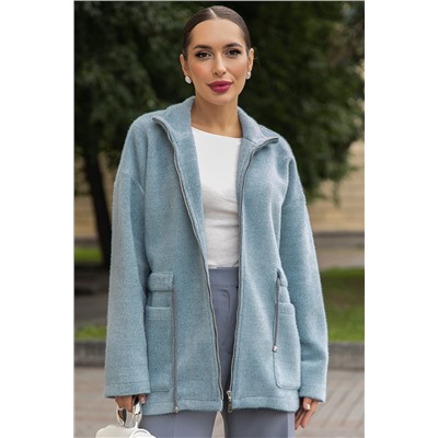 Пальто Альпака (серо-голубое) Б14138-7М