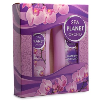 НАБОР жен.  SPA PLANET ORCHID (шампунь 250мл + гель д/душа 250мл)