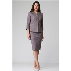 БелЭльСтиль 723-2 54 22+536-2 53 22 бежевый горох, Юбка,  Жакет