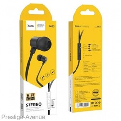Проводные наушники с микрофоном HOCO M63 1.2 м, (черный)