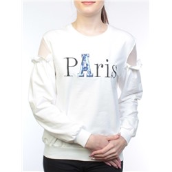 F602 Толстовка женская (95% хлопок, 5% спандекс) размер свободный 46-48