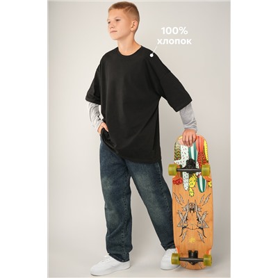 Лонгслив с двойным рукавом для мальчика Happyfox