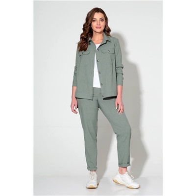 Liona Style 694 пепельно-зеленый, Брюки,  Куртка