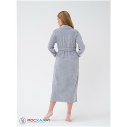 Женский велюровый халат с шалькой меланжевый ВМ-02 (10)