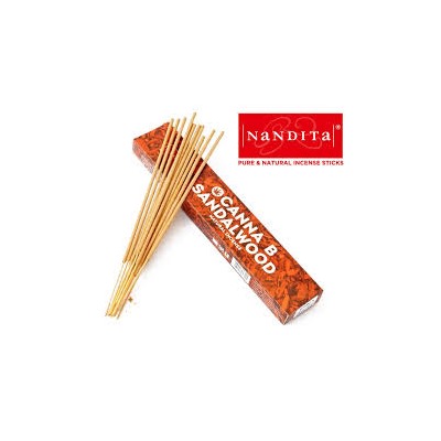 CANNA B SANDALWOOD Natural Incense, Nandita (КАННА Б САНДАЛОВОЕ ДЕРЕВО благовония палочки, Нандита), 15 г.