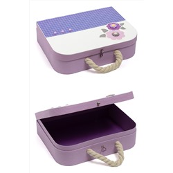 Подарочная коробка-чемоданчик 30,5*23,5*8,3 см (SF-5676) сиреневый