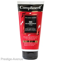Compliment Pro-expert technics BB НЕСМЫВАЕМЫЙ УХОД крем для волос Термозащита и гладкость, 165мл