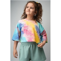 Укороченная футболка для девочки Happyfox