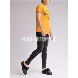 Тапочки из натуральной овчины с кожаным верхом, мужские