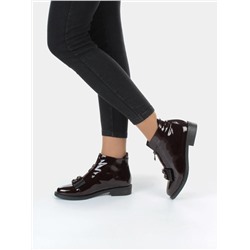 CA104-3 WINE Ботинки женские (натуральная кожа, байка) размер 38