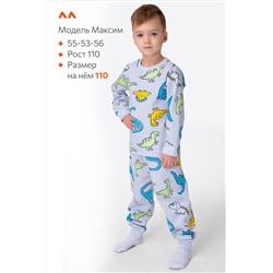 Пижама из футера с начесом для мальчика Happyfox