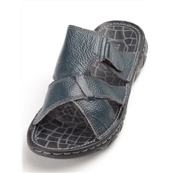 P2321-6 DK. BLUE Тапочки мужские (натуральная кожа) размер