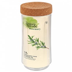 Банка для сыпучих продуктов Sugar&Spice Rosemary 1,1 л SE105810996 с пробковой крышкой