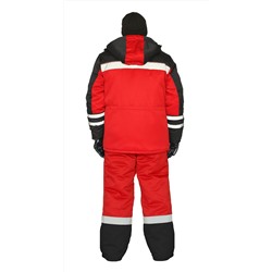 Костюм зимний "ЗИМНИК" куртка/брюки, цвет: красный/черный