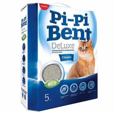 Наполнитель Пи-Пи-Бент Deluxe Classic (коробка) 5кг  АГ