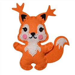 Мягкая игрушка из фетра «Бельчонок» своими руками