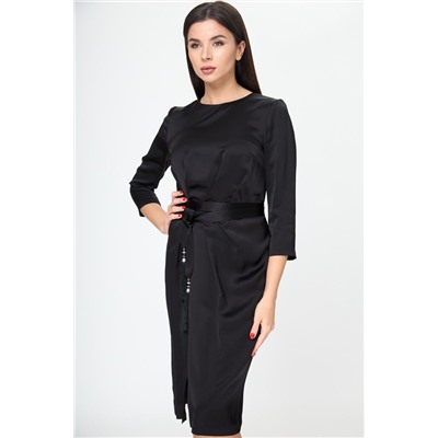 Anelli 785 черный_текстиль, Платье
