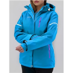 Горнолыжный костюм женский зимний синего цвета 001_1S