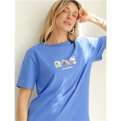 Футболка из премиального хлопка с авторским принтом