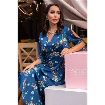 Платье Летнее вдохновение (джинс) П14145-1М