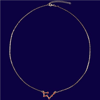Подвеска созвездие ДЕВА (рубиновый), Giftman, 1 шт.
