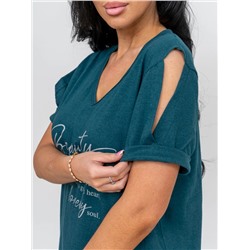 Платье женское Текс-Плюс, цвет зеленый