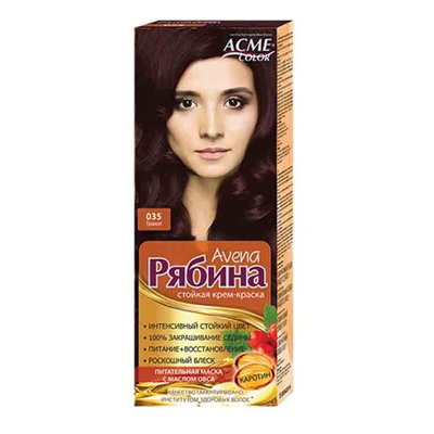 Крем-краска  для волос Экми-Колор Рябина Avena №035 Гранат
