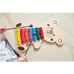 Детский металлофон «Мишка» 7 нот