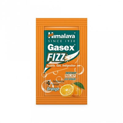 GASEX FIZZ, Orange flavor, Himalaya (ГАЗЕКС ФИЗЗ, при газах и кислотности, с ароматом АПЕЛЬСИНА, Хималая), 5 г. - СРОК ГОДНОСТИ ДО 31 ЯНВАРЯ 2024 ГОДА