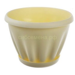 Горшок Знатный с/п 1л желтый