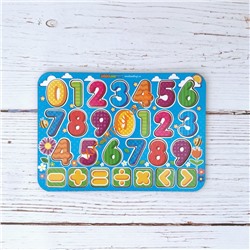 Изучаем цифры с примерами, цвет.,  091203