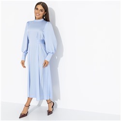 Платье с объемными рукавами, Притяжение элегантности (голубая симфония)