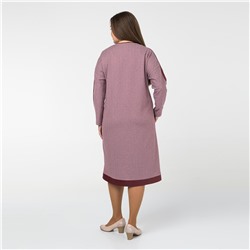 Платье, текстиль, бордовый