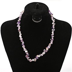 Бусы каменные АМЕТИСТ (длина нити 40-45 см.), 1 шт.