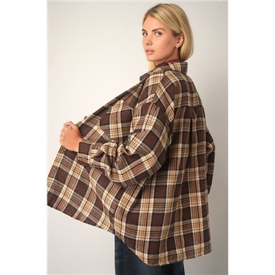 Рубашка женская в клетку Happyfox