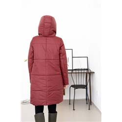 Полупальто зимнее "Оливия" бордо