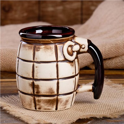 Кружка "Граната", под шамот, 0.35 л, микс