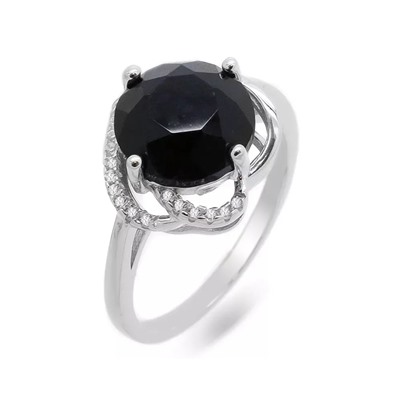Кольцо из серебра оникс, МЦВ986