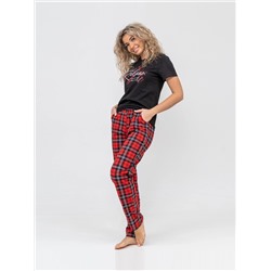 Костюм женский Текс-Плюс, цвет черный красный