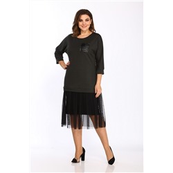 Lady Style Classic 1457/2 хаки_черный, Платье