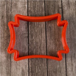 Вырубка для пряника "Рамка прямоугольная" пластик, 8 см