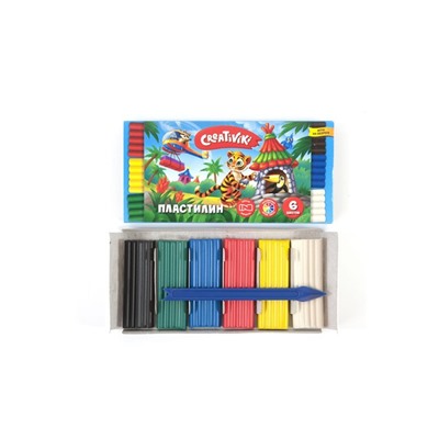 Пластилин  6цв. Creativiki 90г ПЛ06КР