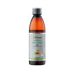 ALOEVERA HONEY GINGER Juice, Alantra (Аюрведический сок АЛОЭ ВЕРА МЁД и ИМБИРЬ повышение иммунитета, Алантра), 250 мл.