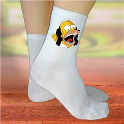 Носки женские с надписью "Homer"